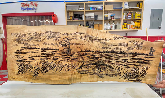 Maple slab art